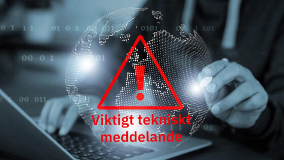 Cyber-attack hot viktig uppdatering meddelande