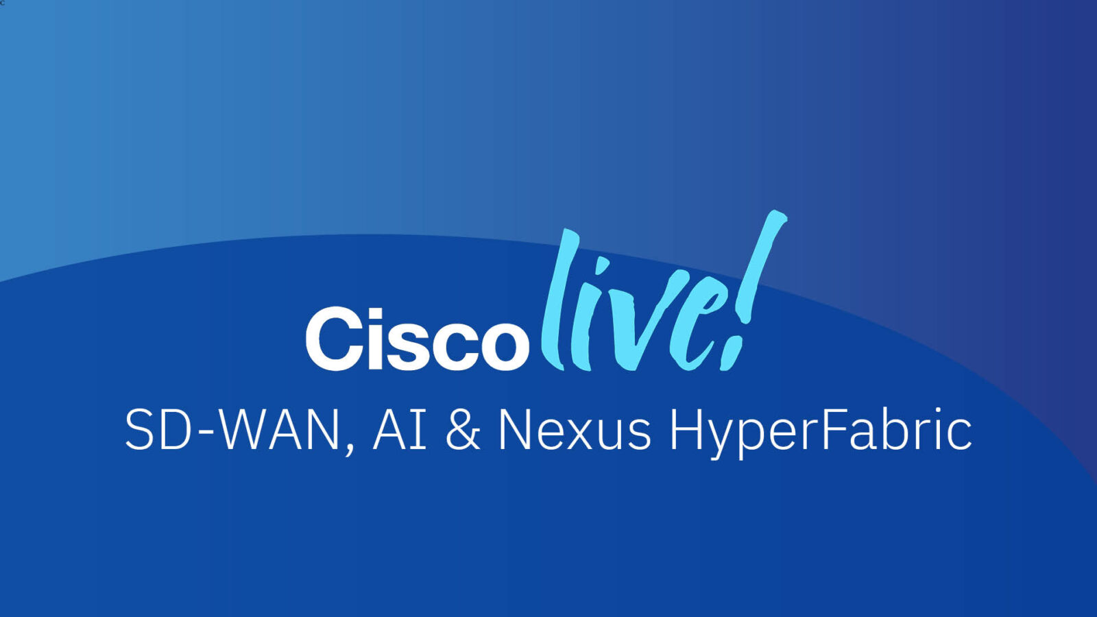 Cisco Live spaning 2025 SDWAN AI Feature