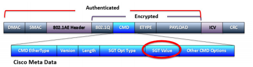 Figure 2 - Cisco TrustSec Ethernet metadata