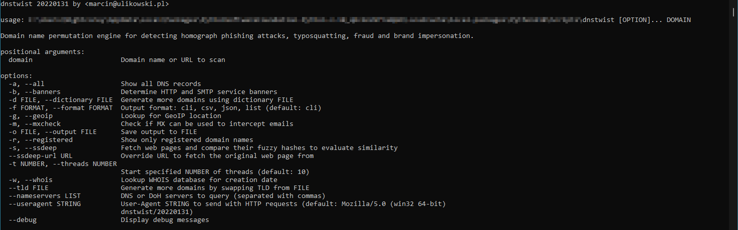 DNS-twist verktyg för att stoppa fulregistrering Typosquatting av Marcin Ulikowski