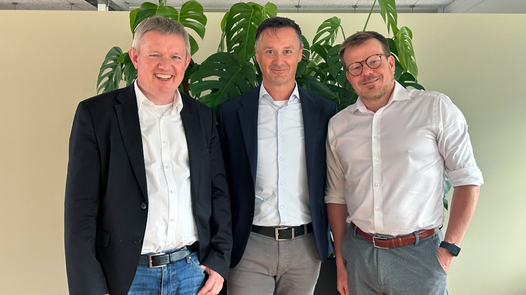 From the left: Jacob Herbst, Chief Technical Officer & Board Member, Martin Høyer, General Manager of Conscia Denmark, Gorm Mandsberg, Chief Executive Officer & Board Member